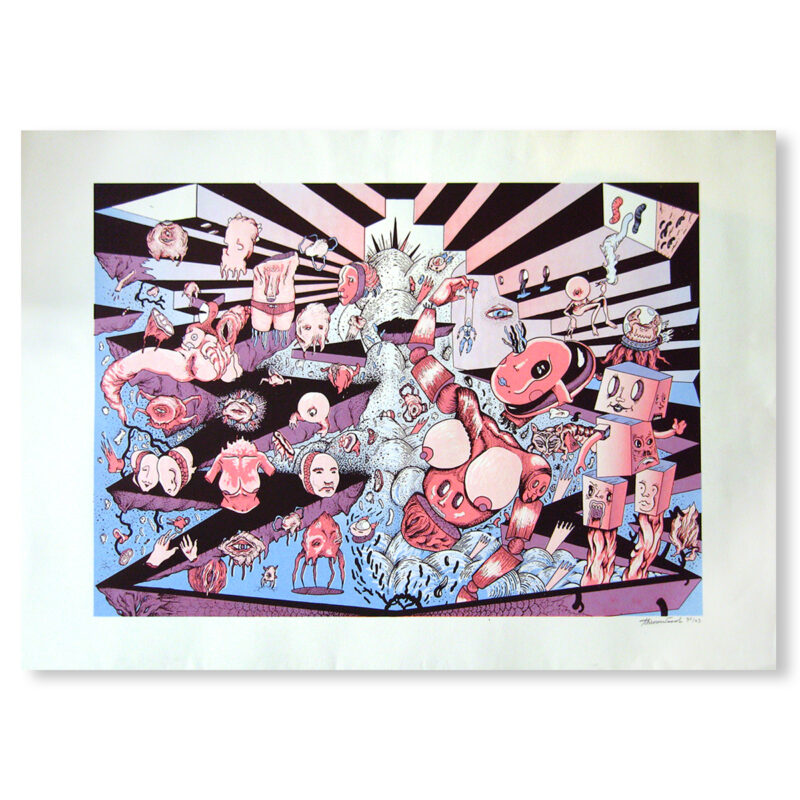 WELTINNENRAUM - sérigraphie | Theo Vonwood