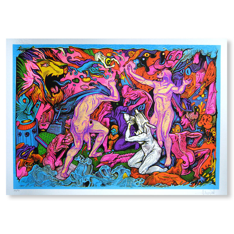 ÇA VA MAL FINIR - sérigraphie | Jean-Jacques Tachdjian