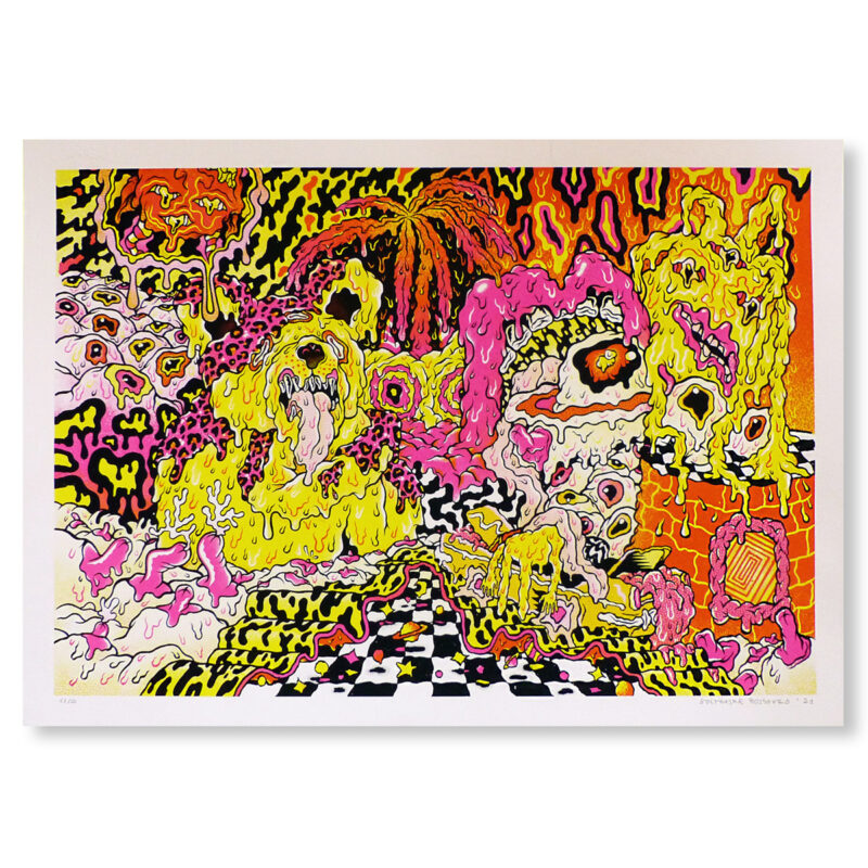 COSMIC COLLAPSE - sérigraphie | Balthasar Bosshard [Wonky Studio]