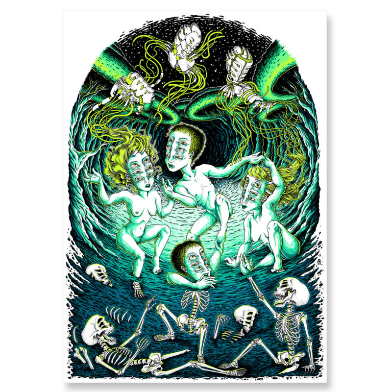 FRENESIA - sérigraphie | Aude carbone