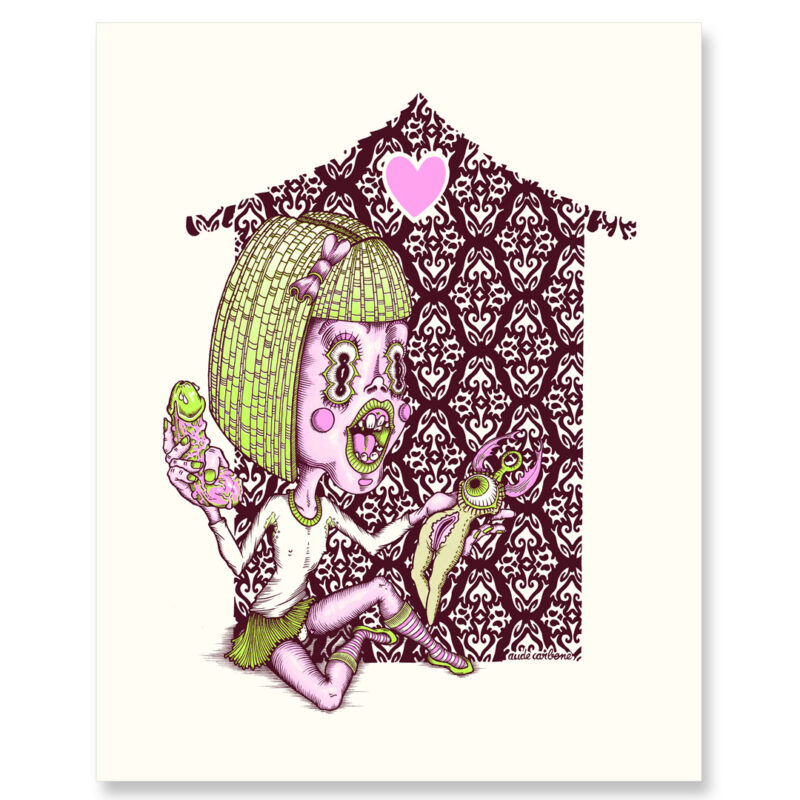 MÉNAGE À TROIS - sérigraphie | Aude carbone