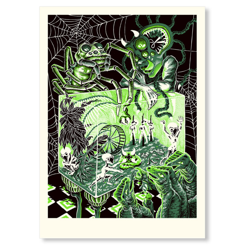 VIVARIUM - vert - sérigraphie | Aude carbone