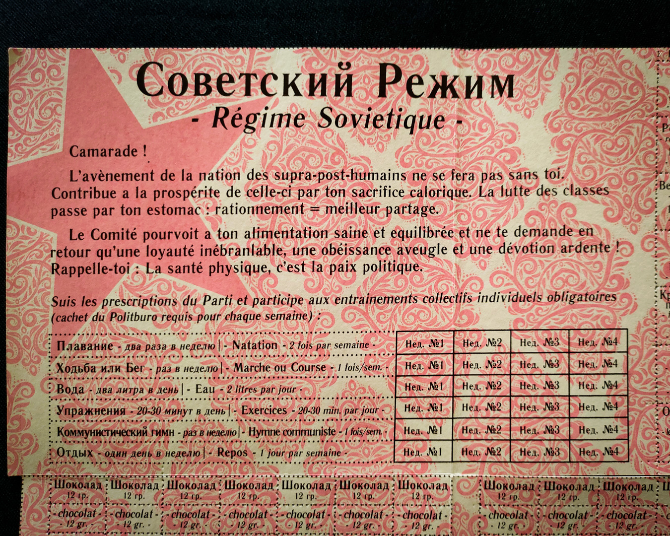RÉGIME SOVIÉTIQUE - “Советский Режим” - carnet de rationnement | Aude Carbone & Ярослав Игоревич Гапоненко – Image 6